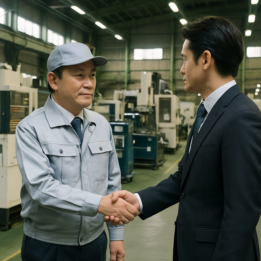 製造業とPEファンドの事業承継の様子