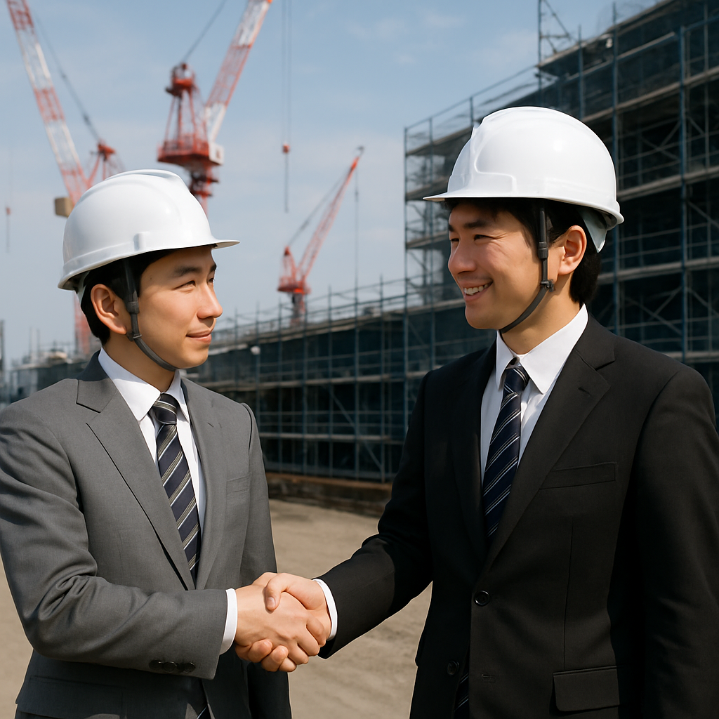 建設会社同業の事業承継の様子